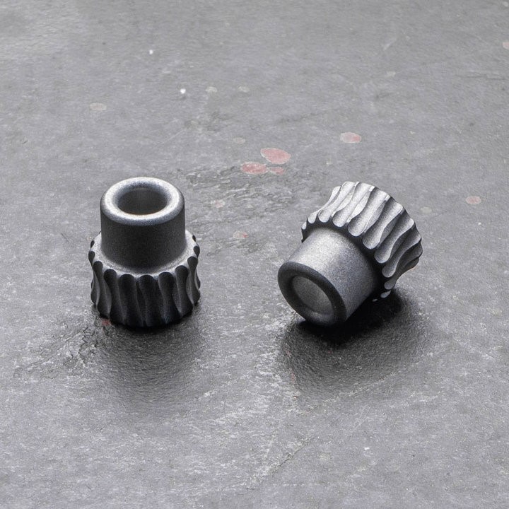 Daily Customs Simple Bead Twisted Concave Ti Daily Customs Simple Bead Twisted Concave Ti